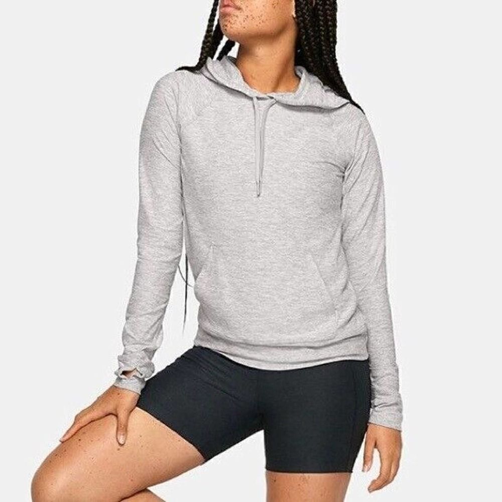 Outdoor Voices All day hoodie gray lightweight soft pullover thumb holes MEDIUM